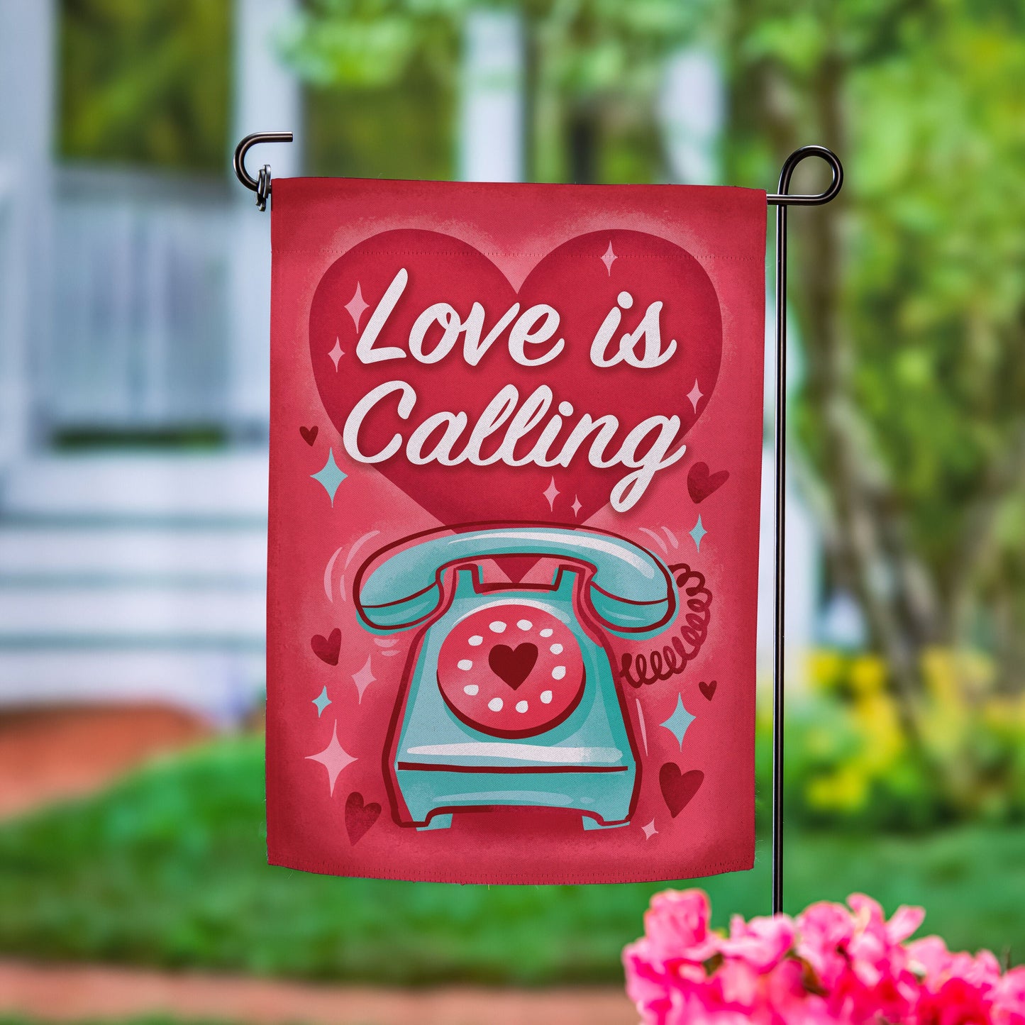 Love Is Calling Suede Garden Flag - Tampa Home & Garden Store
