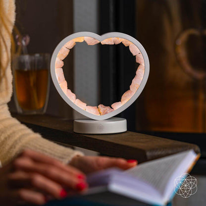 Love Magnet - Rose Quartz Heart Lamp - Tampa Home & Garden Store