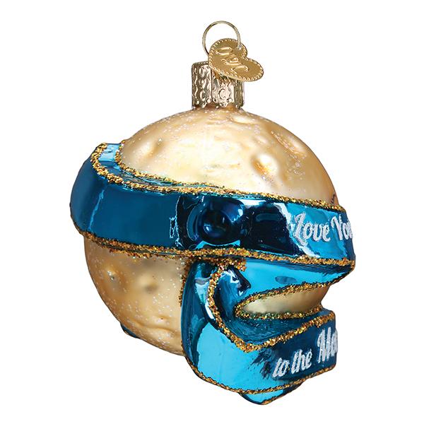 Love You to the Moon and Back Glass Ornament - Tampa Home & Garden Store