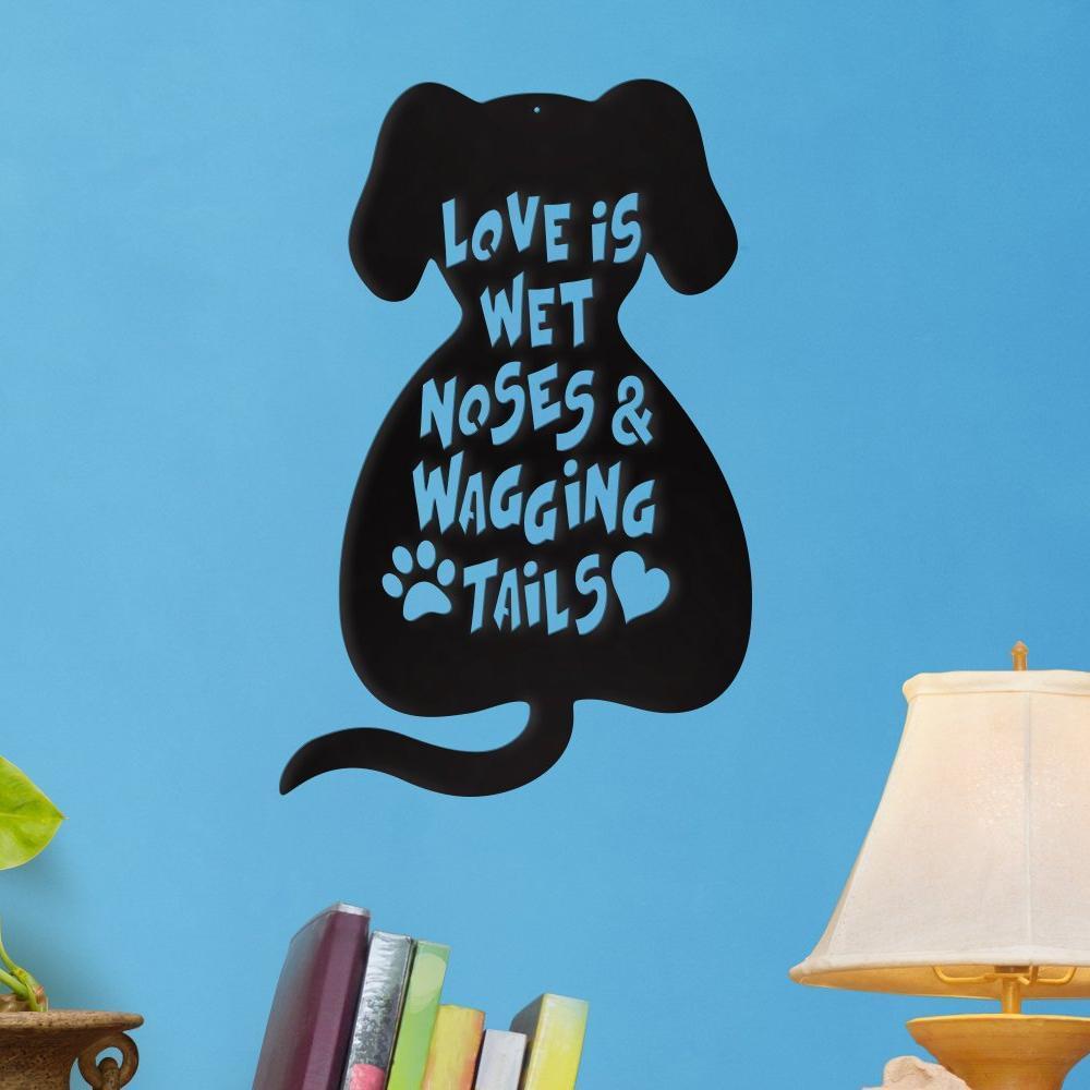 Love is Wet Noses - Metal Wall Art/Décor - Tampa Home & Garden Store