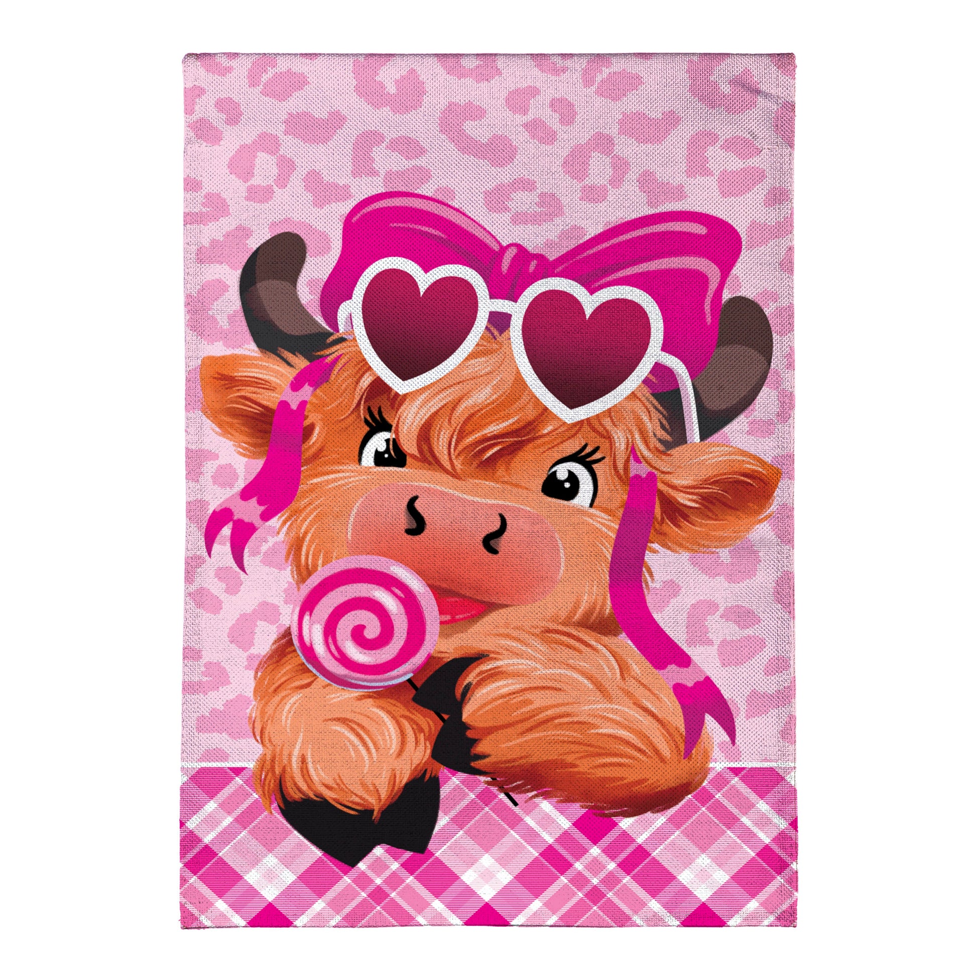 Lovely Laverne The Highland Cow Burlap Garden Flag - Tampa Home & Garden Store