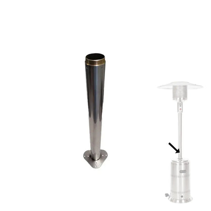 Lower post for 61629 replacement, stainless steel with threaded top, base on Tampa Home & Garden Store