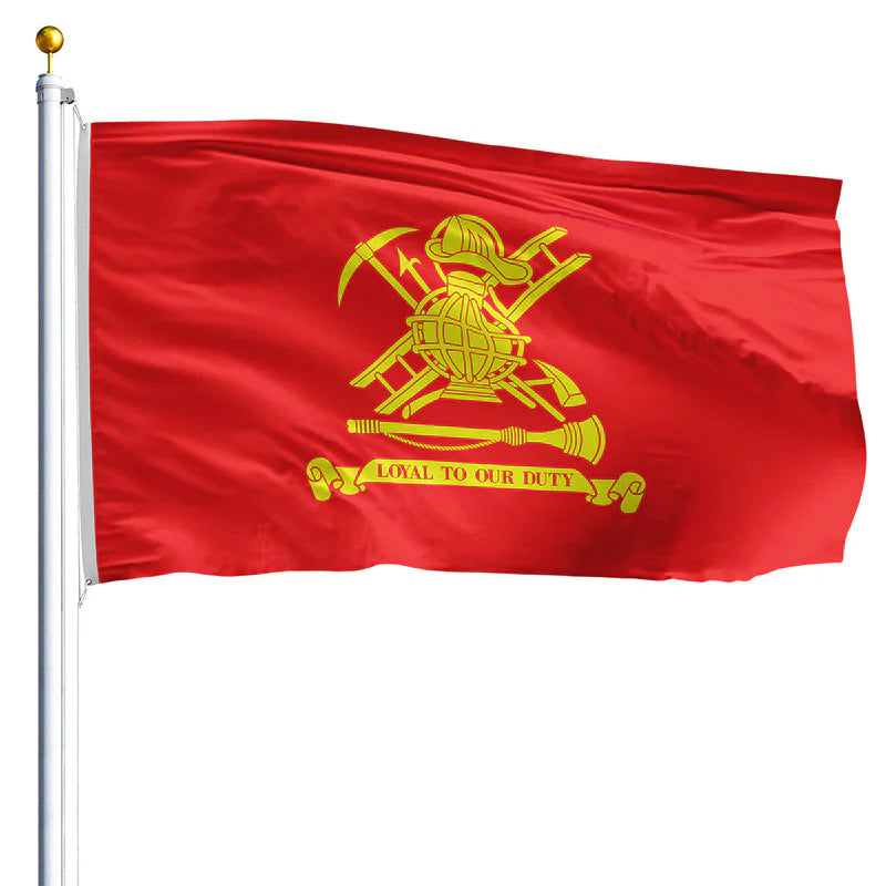 Loyal To Our Duty Firefighter Flag – Outdoor Made in USA - Tampa Home & Garden Store
