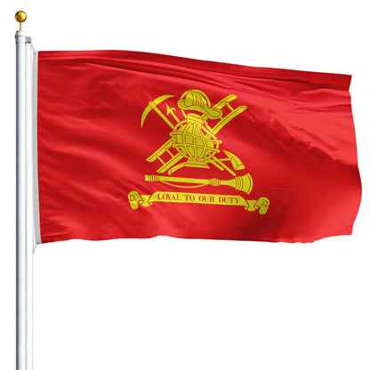 Loyal To Our Duty Firefighter Flag – Outdoor Made in USA - Tampa Home & Garden Store