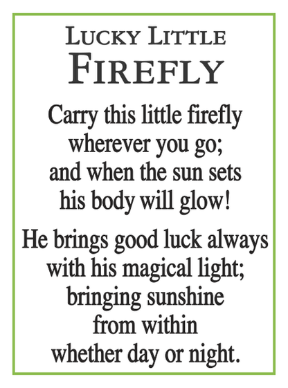 Lucky Little Firefly Charm - Tampa Home & Garden Store