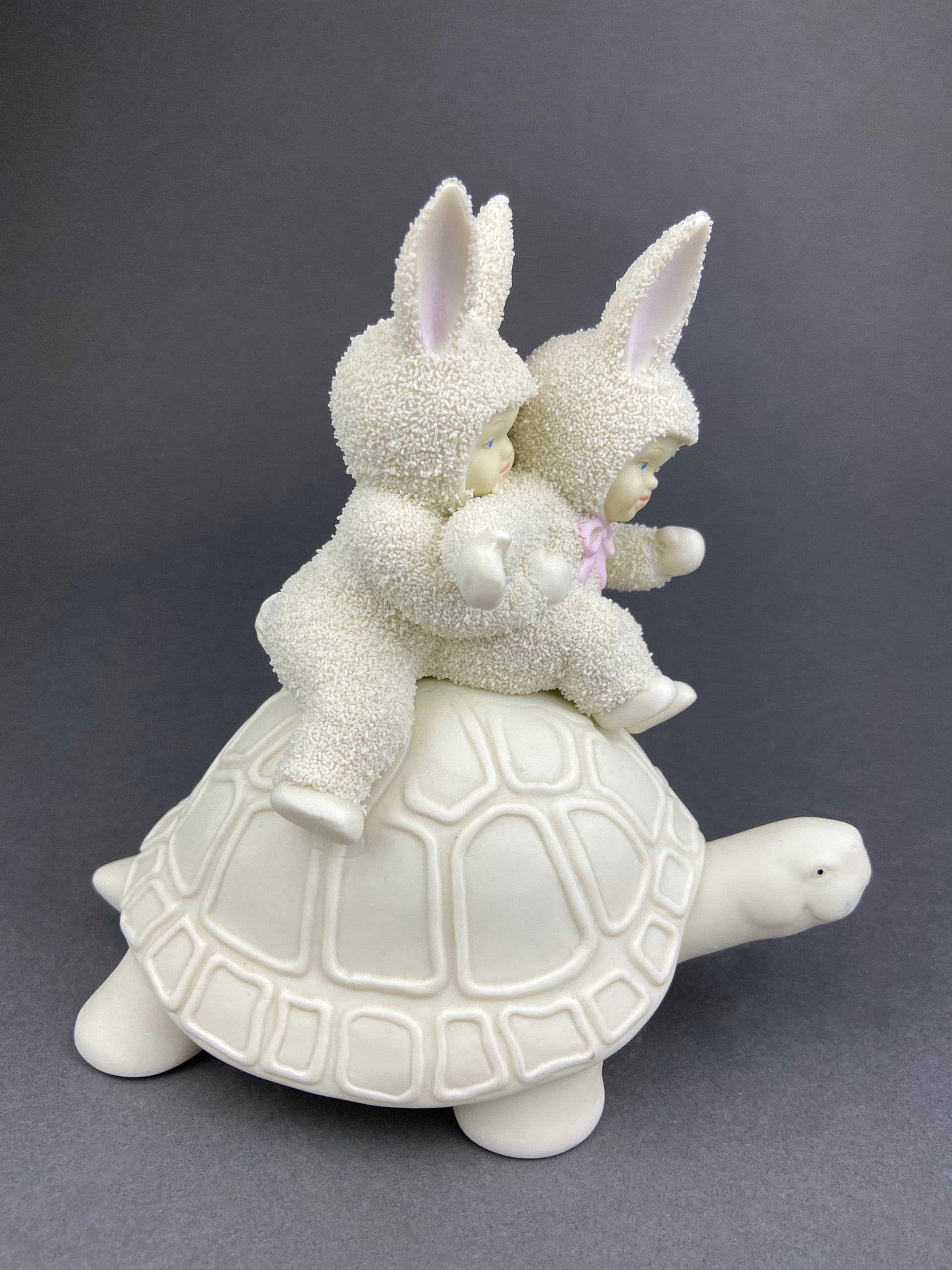 Lucky Smiling Pig Figurine by Snow Babies and Department 56. Cute White Porcelain Piglet Wearing Scarf. Holiday Decor. Collectibles. - Tampa Home & Garden Store