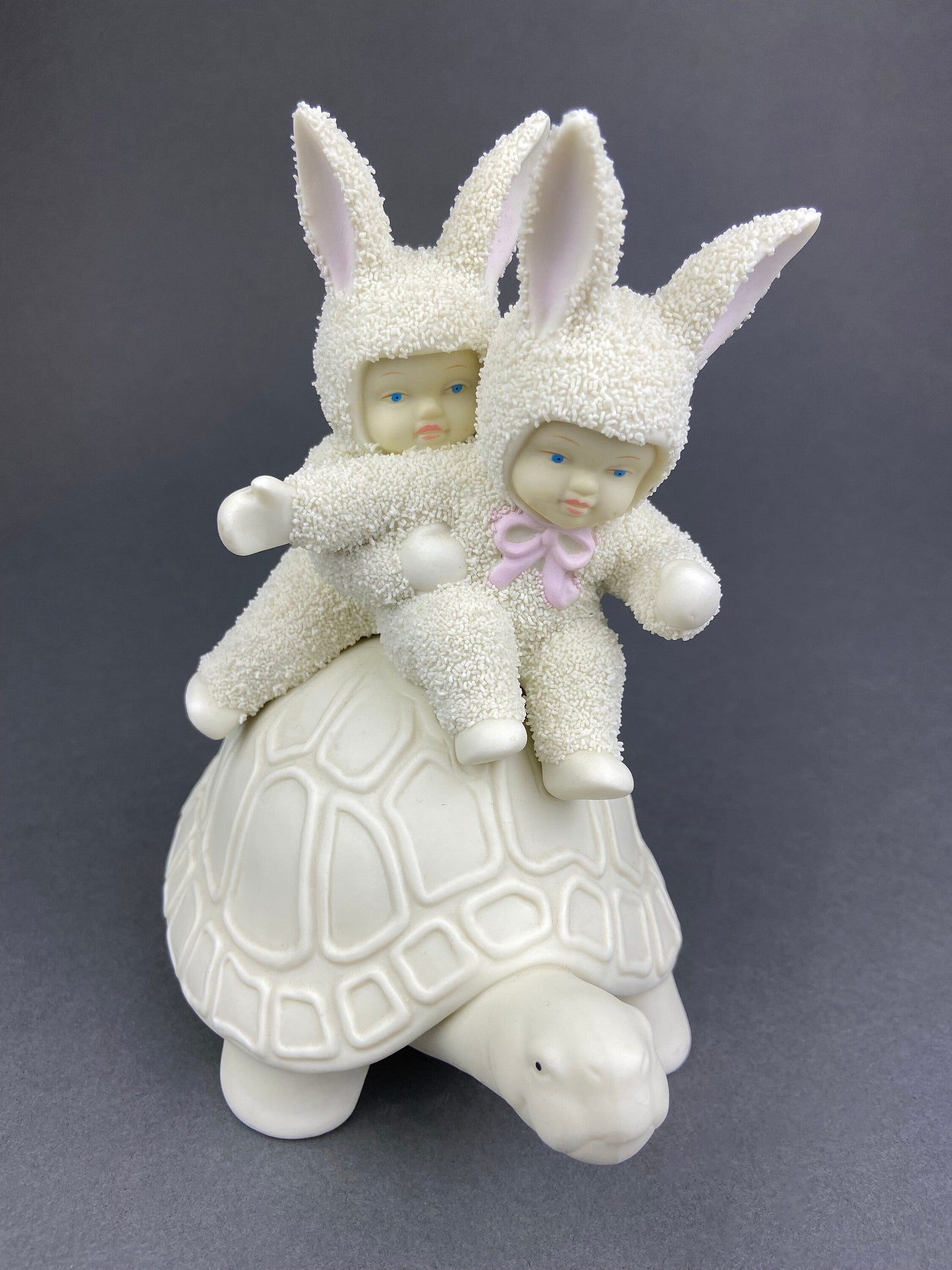 Lucky Smiling Pig Figurine by Snow Babies and Department 56. Cute White Porcelain Piglet Wearing Scarf. Holiday Decor. Collectibles. - Tampa Home & Garden Store