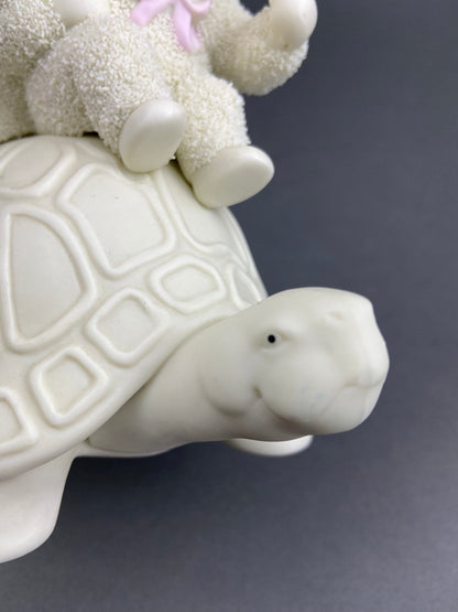 Lucky Smiling Pig Figurine by Snow Babies and Department 56. Cute White Porcelain Piglet Wearing Scarf. Holiday Decor. Collectibles. - Tampa Home & Garden Store