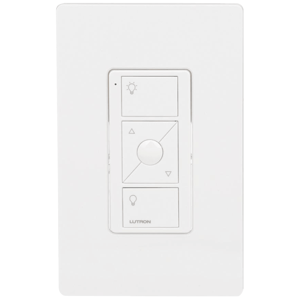 Kit de montaje en pared inalámbrico Lutron Caseta Pico, color blanco