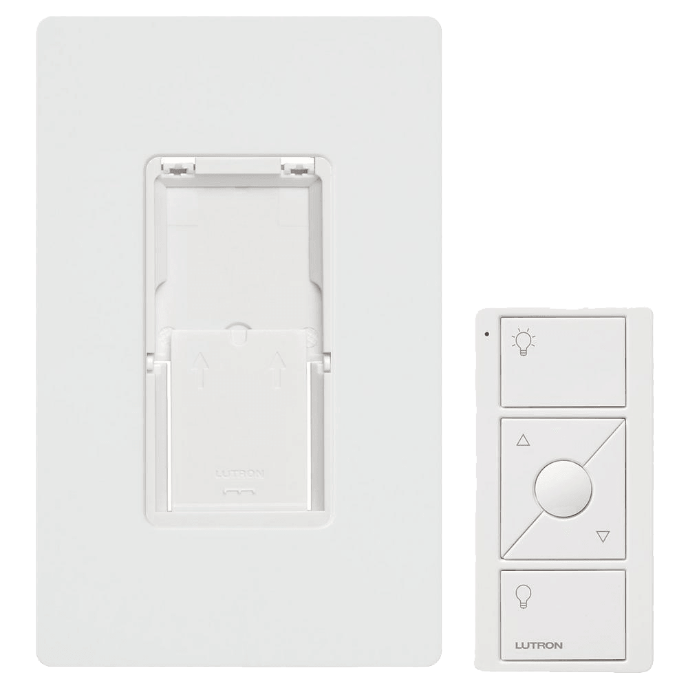 Kit de montaje en pared inalámbrico Lutron Caseta Pico, color blanco