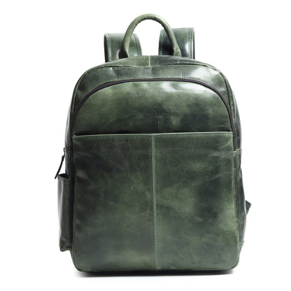 Luxury Italian Leather Backpack, Green - Tampa Home & Garden Store