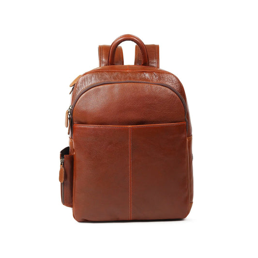 Luxury Italian Leather Backpack Tan by Classy Leather Bags, brown leather with top handles on Tampa Home & Garden Store