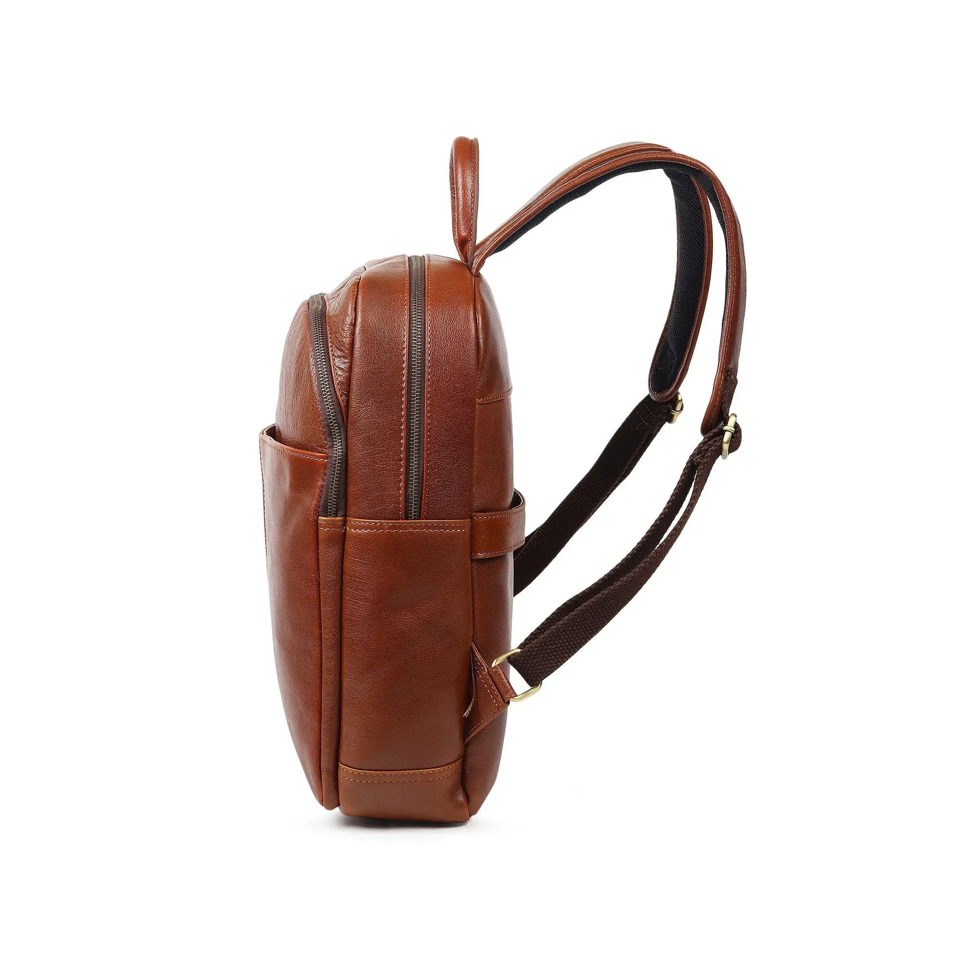 Luxury Italian Leather Backpack, Tan - Tampa Home & Garden Store