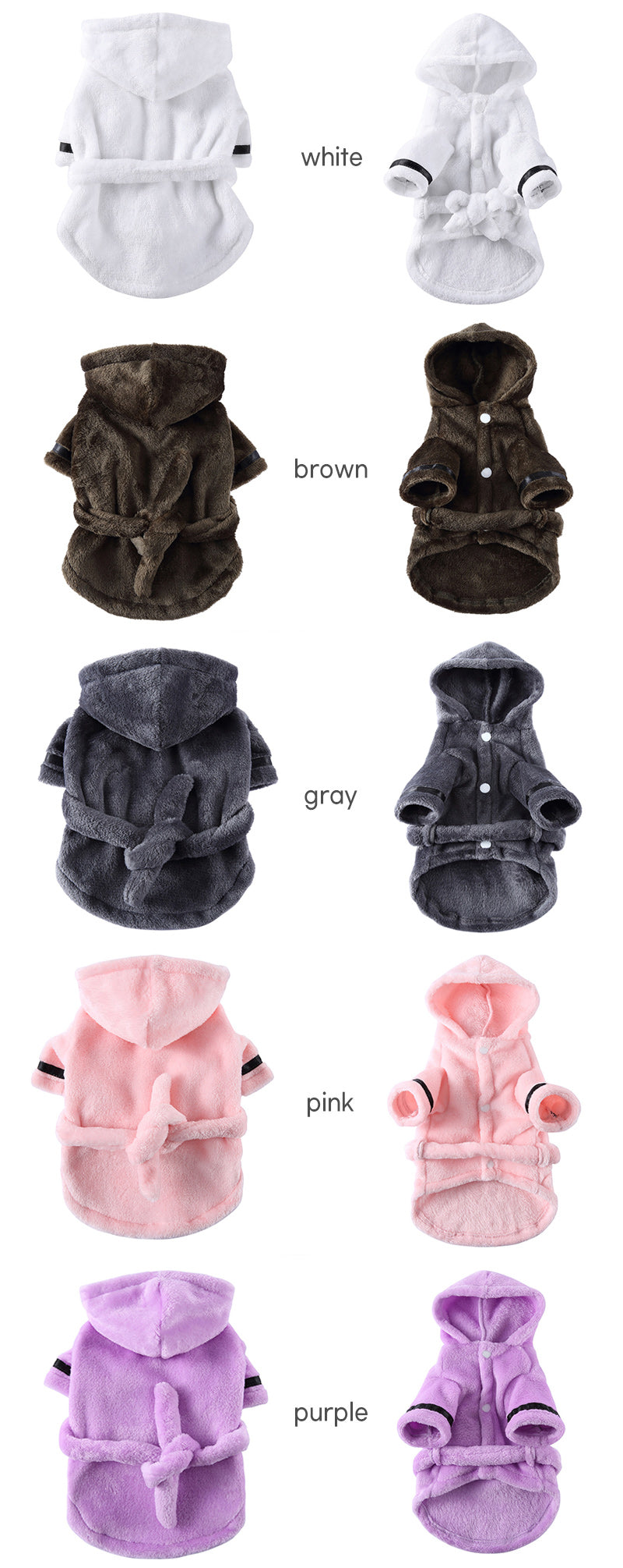 Luxury Soft Pet Dog Puppy Hooded Bathrobe - Tampa Home & Garden Store