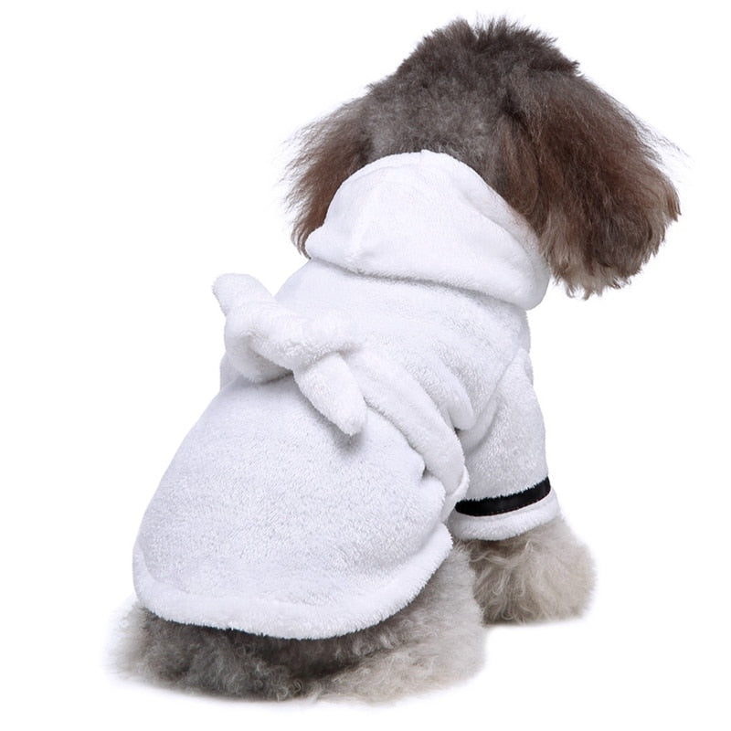Luxury Soft Pet Dog Puppy Hooded Bathrobe - Tampa Home & Garden Store