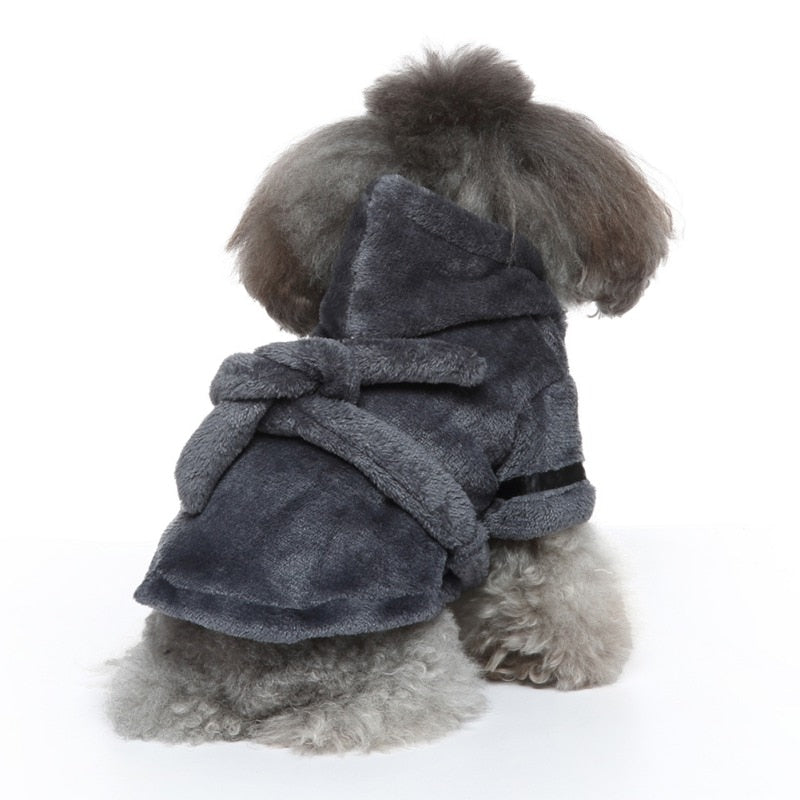 Luxury Soft Pet Dog Puppy Hooded Bathrobe - Tampa Home & Garden Store