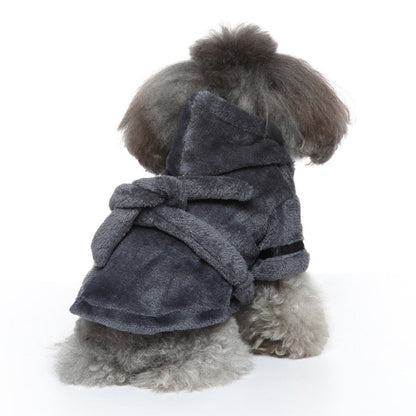 Luxury Soft Pet Dog Puppy Hooded Bathrobe - Tampa Home & Garden Store
