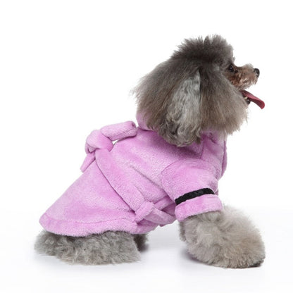 Luxury Soft Pet Dog Puppy Hooded Bathrobe - Tampa Home & Garden Store