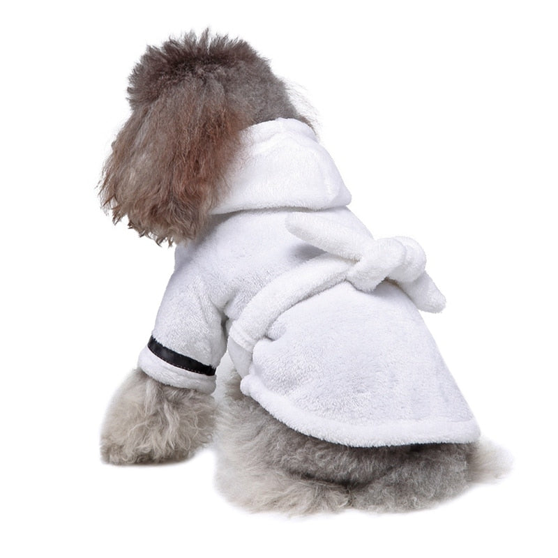 Luxury Soft Pet Dog Puppy Hooded Bathrobe - Tampa Home & Garden Store