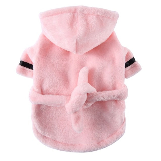 Luxury Soft Pet Dog Puppy Hooded Bathrobe - Tampa Home & Garden Store