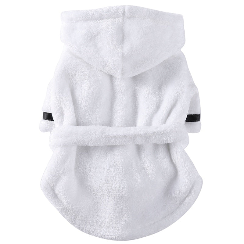 Luxury Soft Pet Dog Puppy Hooded Bathrobe - Tampa Home & Garden Store