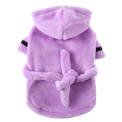 Luxury Soft Pet Dog Puppy Hooded Bathrobe - Tampa Home & Garden Store