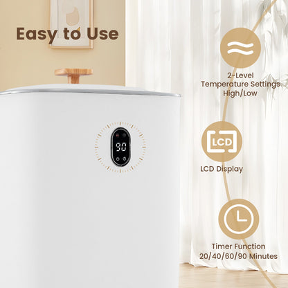 40L towel warmer luxury hot towel bucket white with LCD display 2 temperature settings on Tampa Home & Garden Store