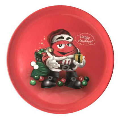 M&M Melamine Holiday Serving Tray - Red - Tampa Home & Garden Store