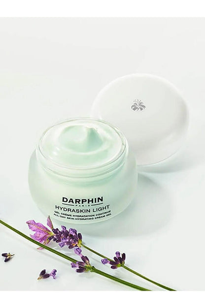 Darphin Hydraskin Light Cream Gel pale green jar, non-greasy moisturizer for normal skin on Tampa Home & Garden Store