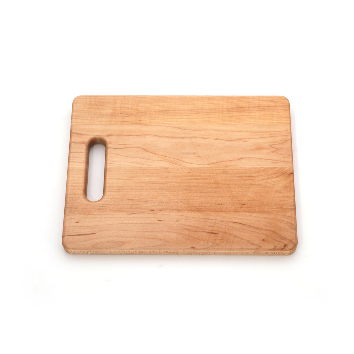 Single Handle Cutting Board natural wood with rounded edges Refine Kitchenware on Tampa Home & Garden Store