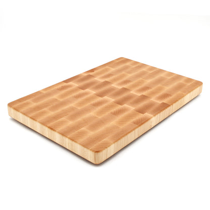 18x12 end grain cutting board by Refine Kitchenware, light wood with checkerboard pattern on Tampa Home & Garden Store