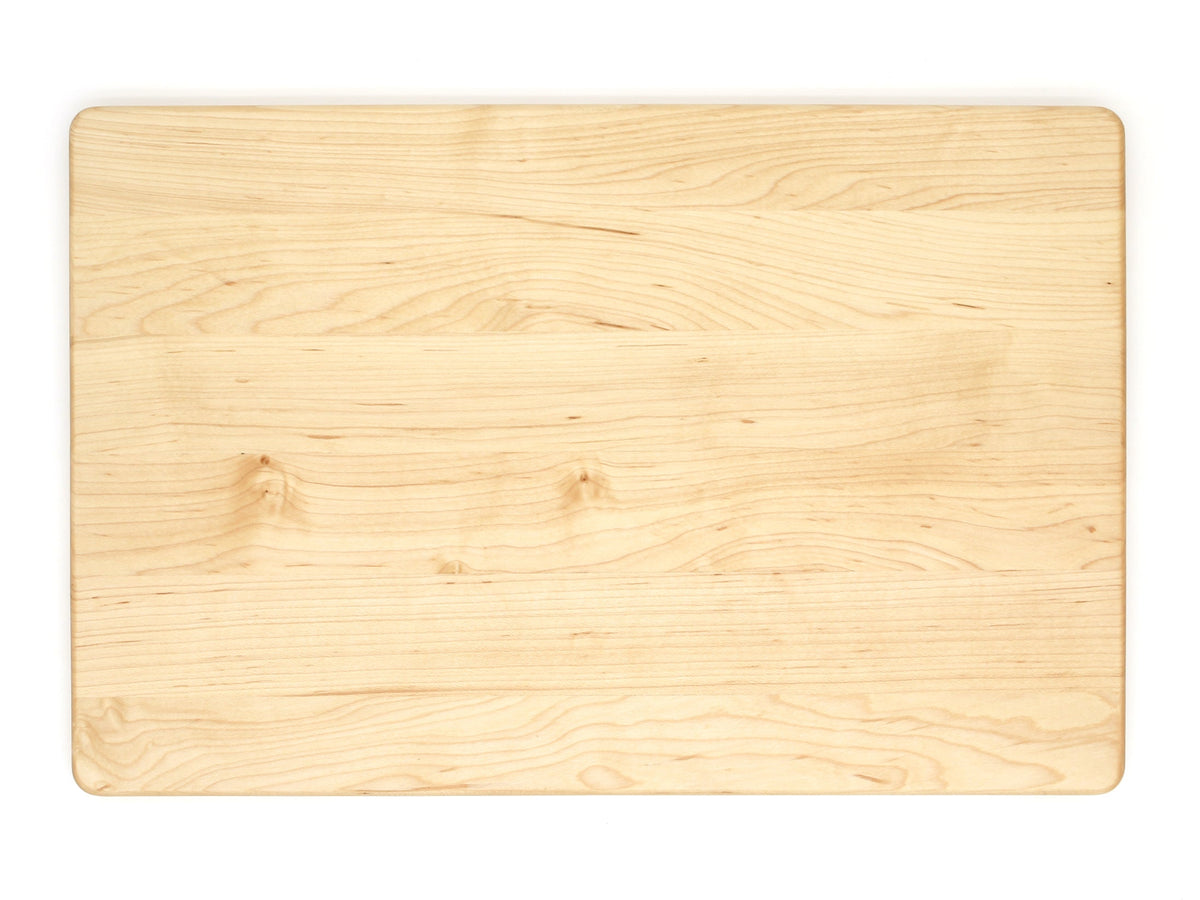 18x12 in classic cutting board in light wood with rounded corners on Tampa Home & Garden Store
