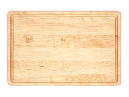 Cutting board 18x12, Refine Kitchenware, wooden maple finish with rounded edges on Tampa Home & Garden Store