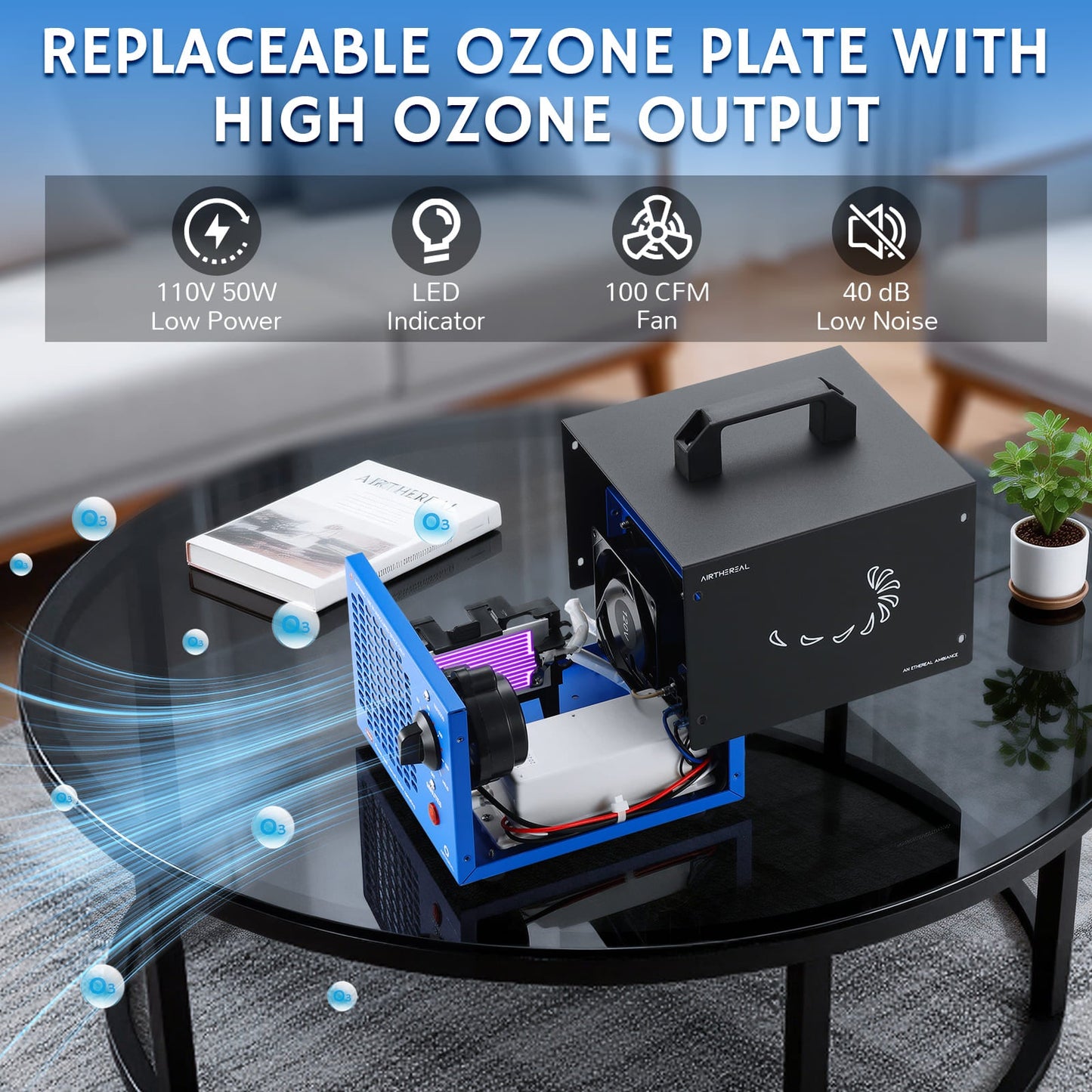 MA5000 Ozone Generator, Replaceable Ozone Plate Option - Tampa Home & Garden Store