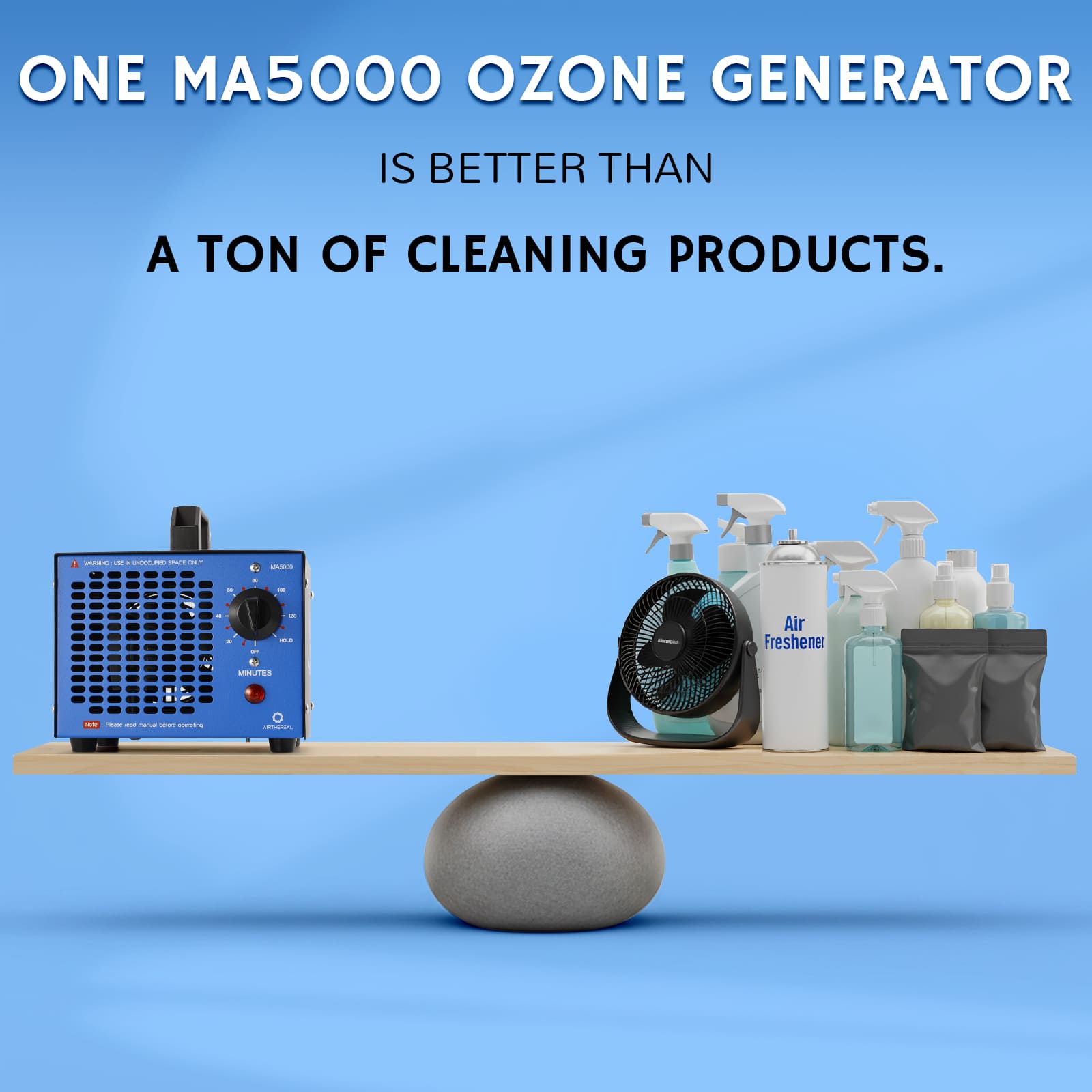 MA5000 Ozone Generator, Replaceable Ozone Plate Option - Tampa Home & Garden Store
