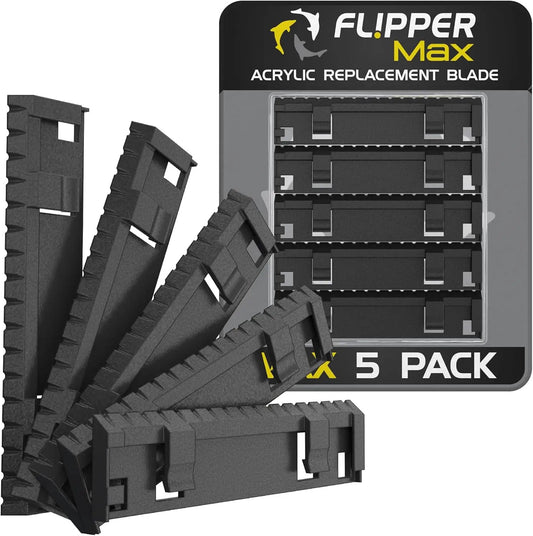 Flipper Max ABS replacement blades for acrylic tanks, 5-pack on Tampa Home & Garden Store