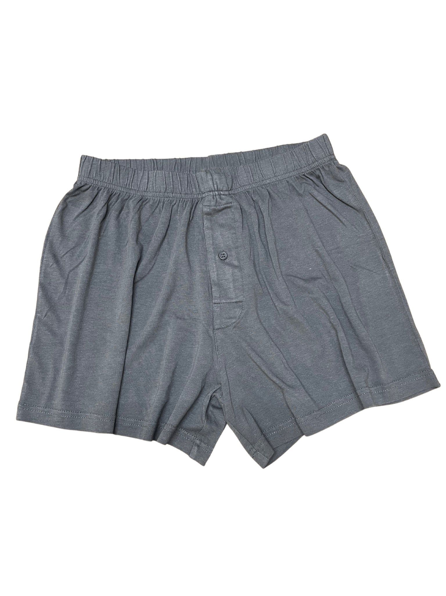 Men's boxer shorts charcoal grey bamboo viscose cotton blend with elastic waistband on Tampa Home & Garden Store