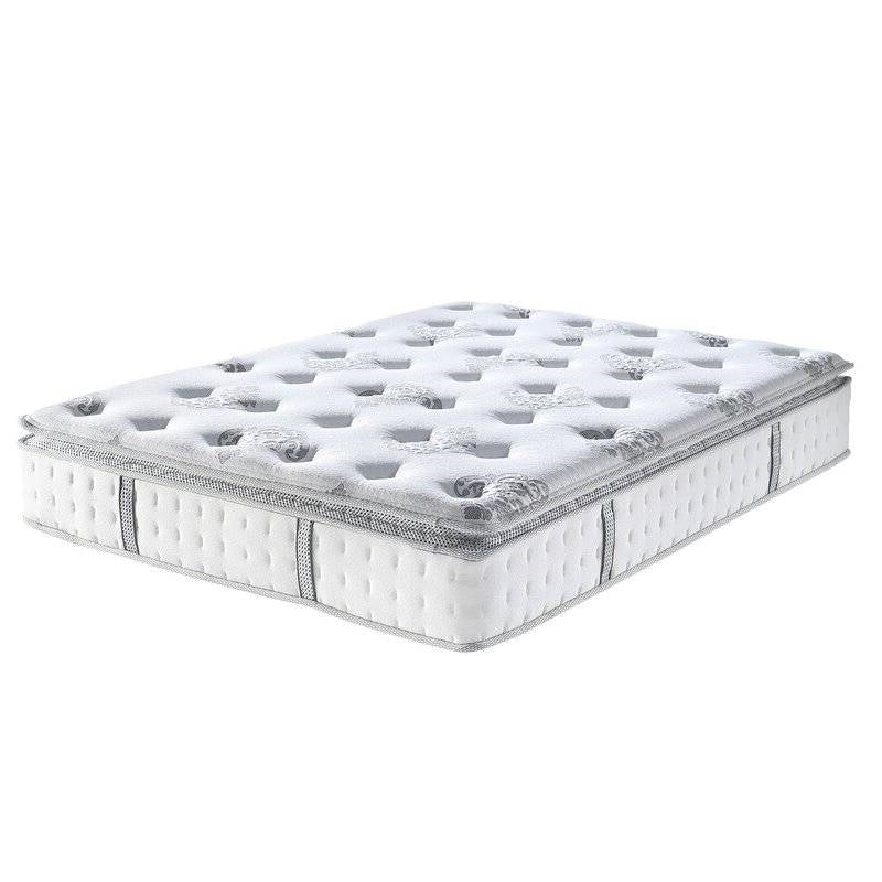 Colchón híbrido de firmeza media con cubierta tipo almohada de 12 pulgadas en caja - Tamaño King