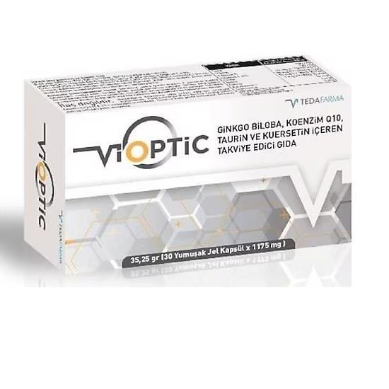 ViOptic Ginkgo Biloba CoQ10 Taurine Quercetin softgel box 30 softgels Beauty Care Bag on Tampa Home & Garden Store