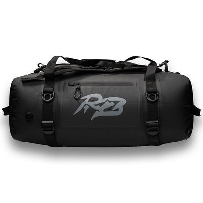 Ridge Bag Medium Outdoor Duffel black with handles and buckle straps Ridge Belts logo visible on Tampa Home & Garden Store