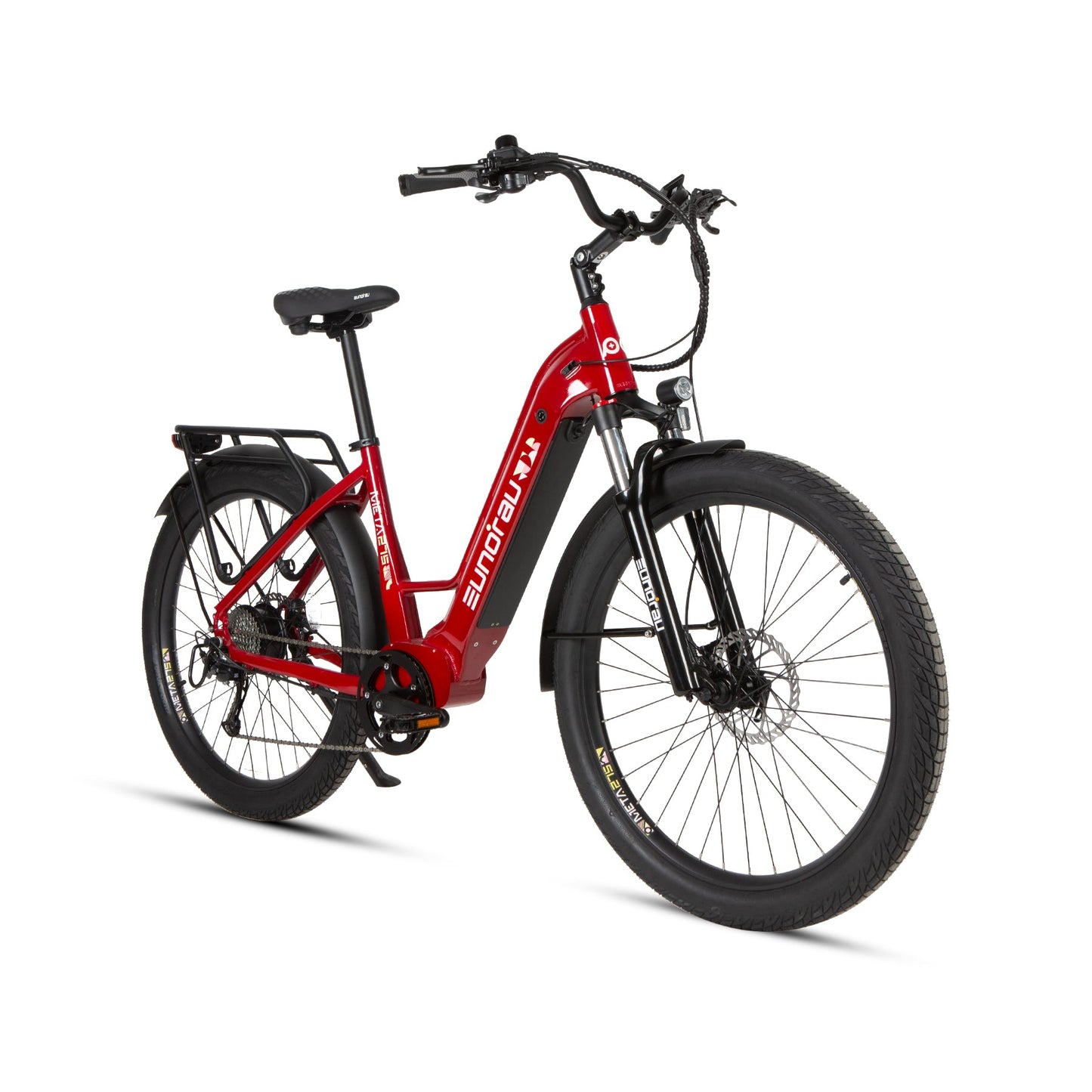 META275 2.0 electric bike in red with fat tires and suspension by EUNORAU E-BIKE US on Tampa Home & Garden Store