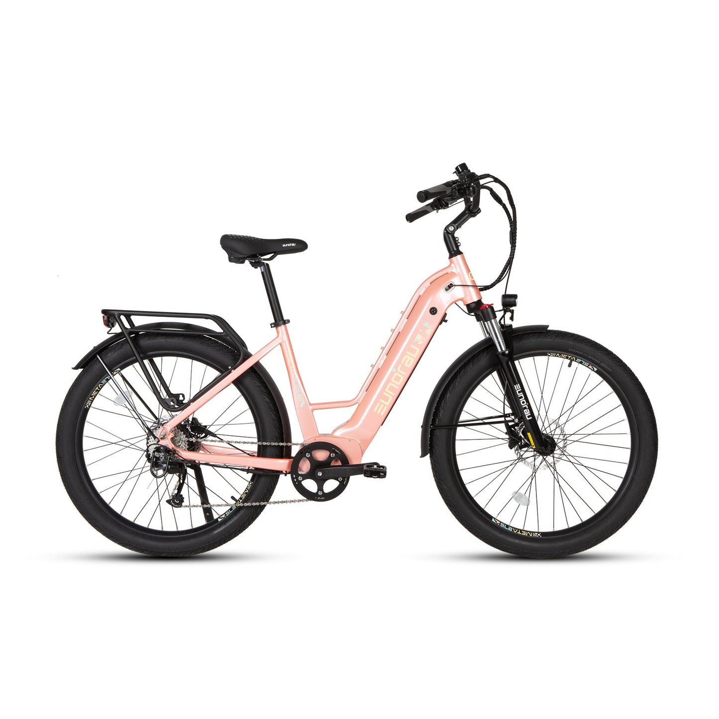 META275 2.0 electric bicycles (2), pink frame with black accents, EUNORAU US on Tampa Home & Garden Store