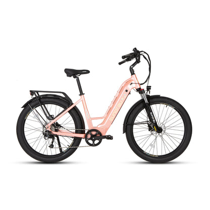 META275 2.0 electric bicycles (2), pink frame with black accents, EUNORAU US on Tampa Home & Garden Store