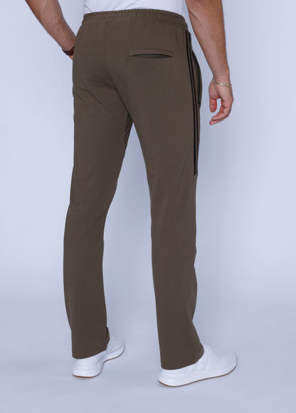 Ultimate Flex Athletic Sweatpants - Straight olive joggers with back welt pocket on Tampa Home & Garden Store