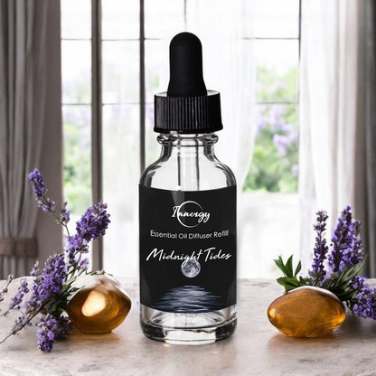 Diffuseur d'huiles essentielles Midnight Tides enrichi en cristaux, désodorisant pour voiture, 8 ml
