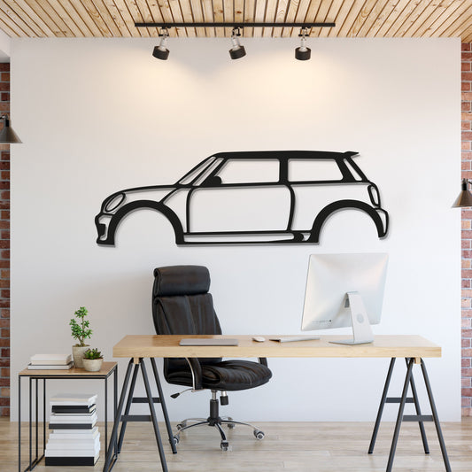 Arte de pared de metal Cooper S para coche - MT0913