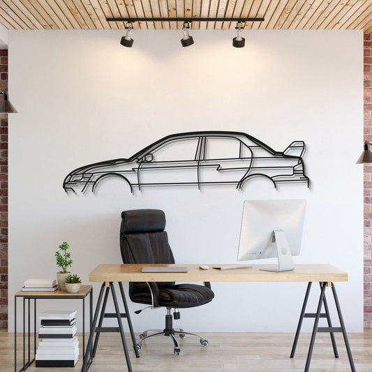 Décoration murale voiture en métal classique Evo VII - MT0966
