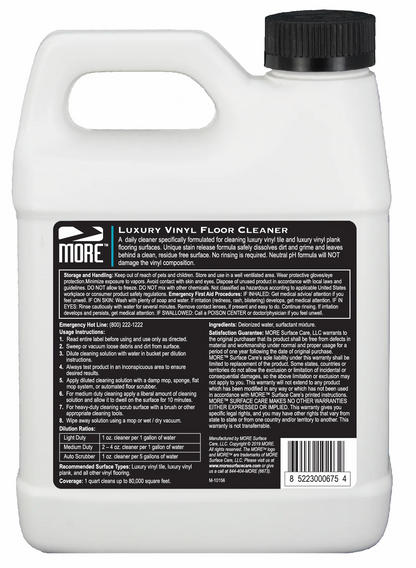 MORE® Luxury Vinyl Floor Cleaner
