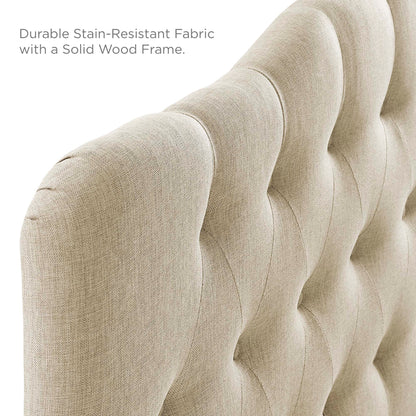 Annabel Upholstered Fabric Queen Headboard by Modway in beige fabric on Tampa Home & Garden Store