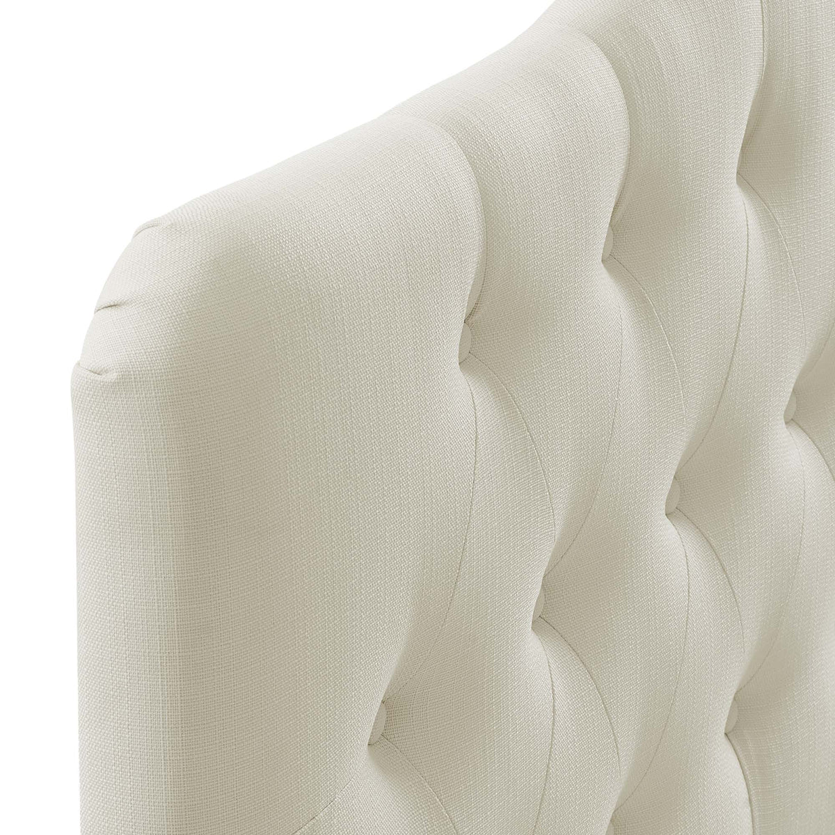 Annabel queen headboard cream fabric with tufting by Modway on Tampa Home & Garden Store